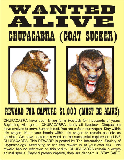 Chupacabra - Aisle 13 at Pittsburgh poster
